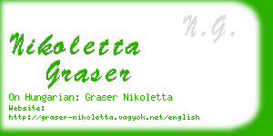 nikoletta graser business card
